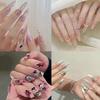 24pcs Long Stiletto and Ballerina Fake Nials Cat Eye Press On Nails Manicure False Nails  DIY