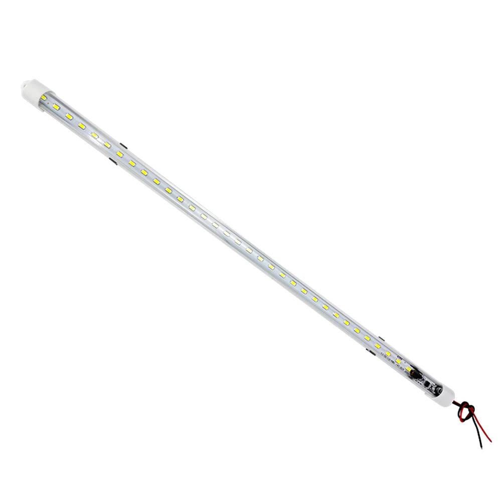 1/2pcs 50CM 12V 24V 36 LED Car Interior Light Bar Bright White Light Tube with Switch for RV Camper Boat Van Lorry Truck Caravan