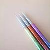 Professional Private Label 3 Pcs Rainbow Color Nail Art Painting Brush Thin Liner Brush
