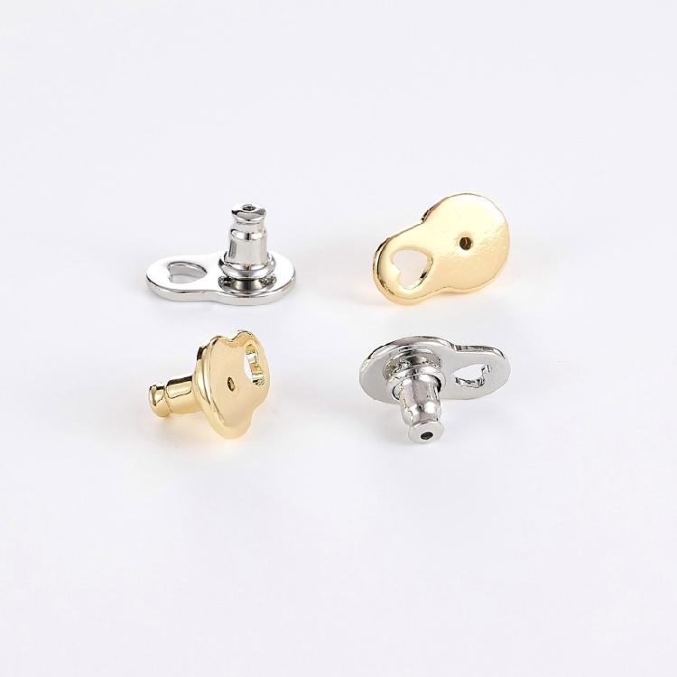 Secure Heart Shaped Earring Backs 4PCS Support Heavy Jewelry Lift Droopy Ears Sturdy Copper Construction