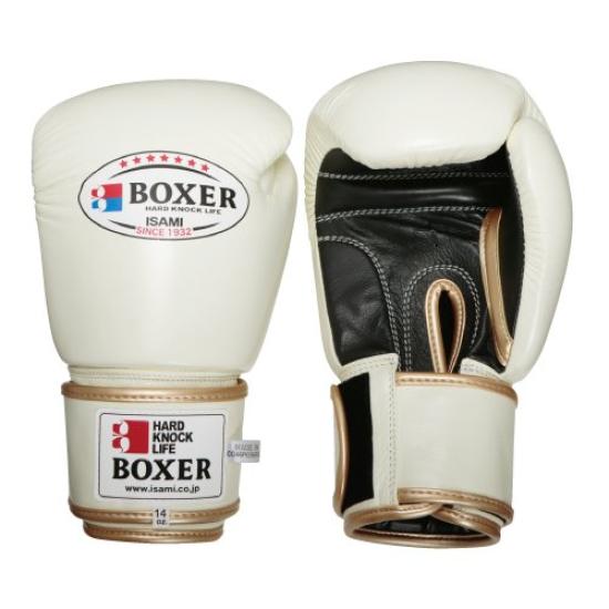 

Боксерские перчатки ISAMI BOXER из натуральной кожи 8 унций (ТВХ-108) (белый) белый