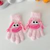Ladies' Faux Mink  Split Finger Gloves Are Cute And Funny, With A Sausage Mouth That Keeps Warm And Thick Furry Five Finger Gloves