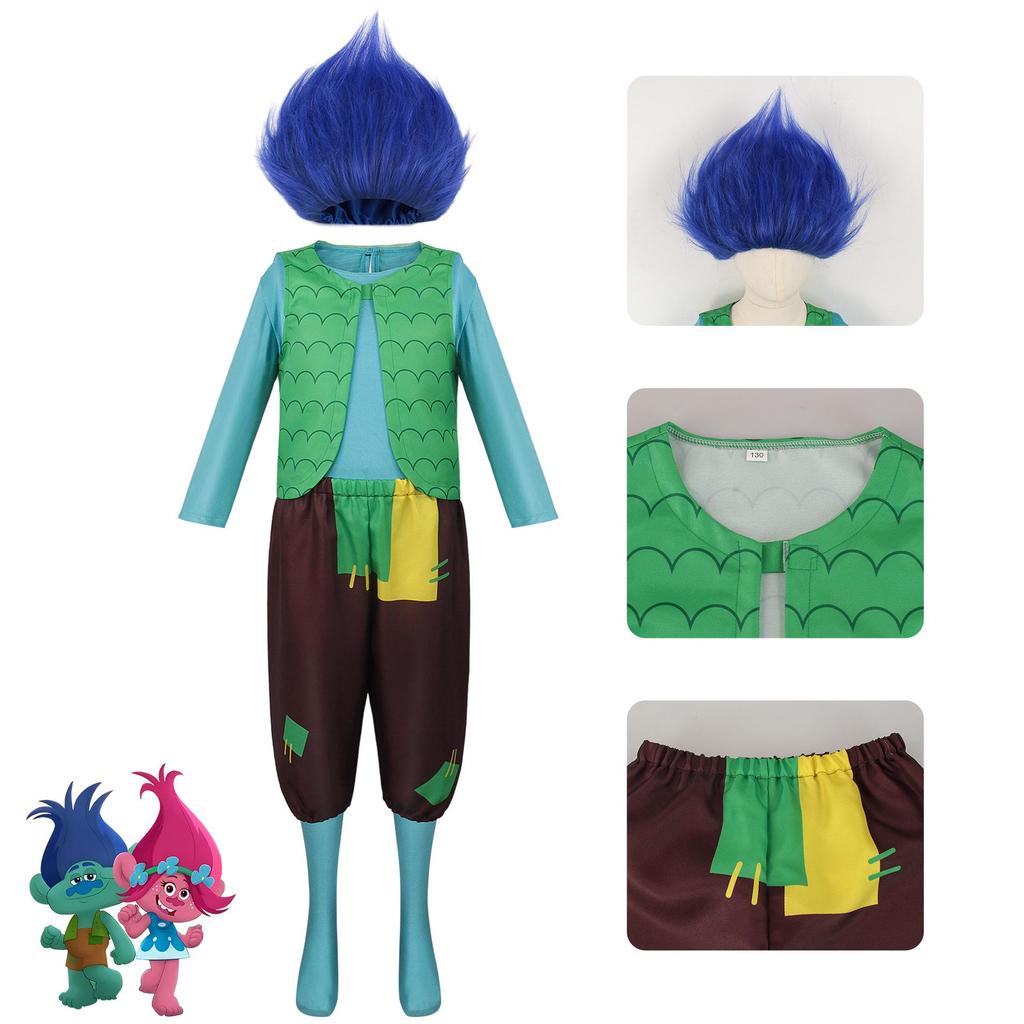 Anime Poppy Halloween Trolls Branch Cosplay Kostým Šaty