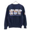 CAPTAIN SANTA made in Japan Print Long sleeve sweat trainer S Navy Men's Used