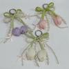 New Ribbon Pearl Tulip Ribbon Keychain Tulip DIY Mobile Phone Pendant Jewelry Style Pearl Bow Bag Accessories Mobile Phone Chain