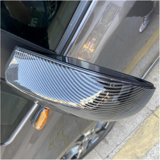 1 Ζεύγος Κάλυμμα Καθρέπτη Οπίσθιας Θέασης Αυτοκινήτου Αριστερό Δεξί Καπάκι ABS Συμβατό Για Toyota Sienna 2011 2012 2013 2014 2015-2020 Μαύρο Στυλ Ανθρακονήματος