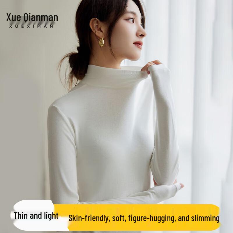

Women s Autumn Winter Half-Turtleneck Long Sleeve Base Layer Top