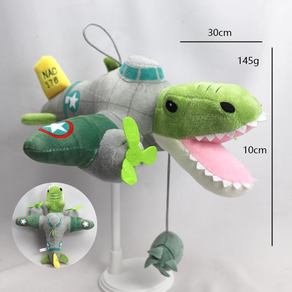 Italian Brain Lot Plush Toy Bombardiro Crocodilo Plush 30cm Pillow Soft Cute Funny Room Decor Figurine Kids Holiday Gift Toy (R)