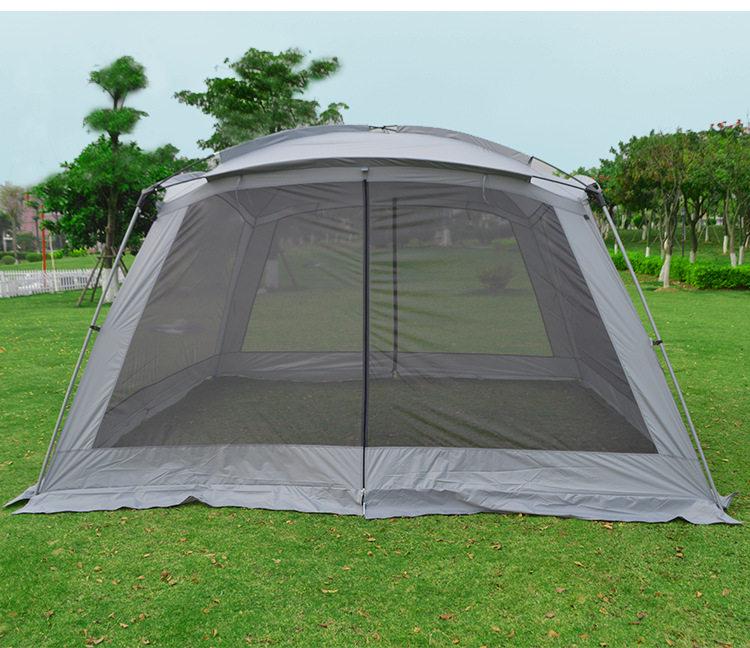 3.65m Foldable Outdoor Camping Gazebo: Sunshade, BBQ, Beach & Leisure Tent