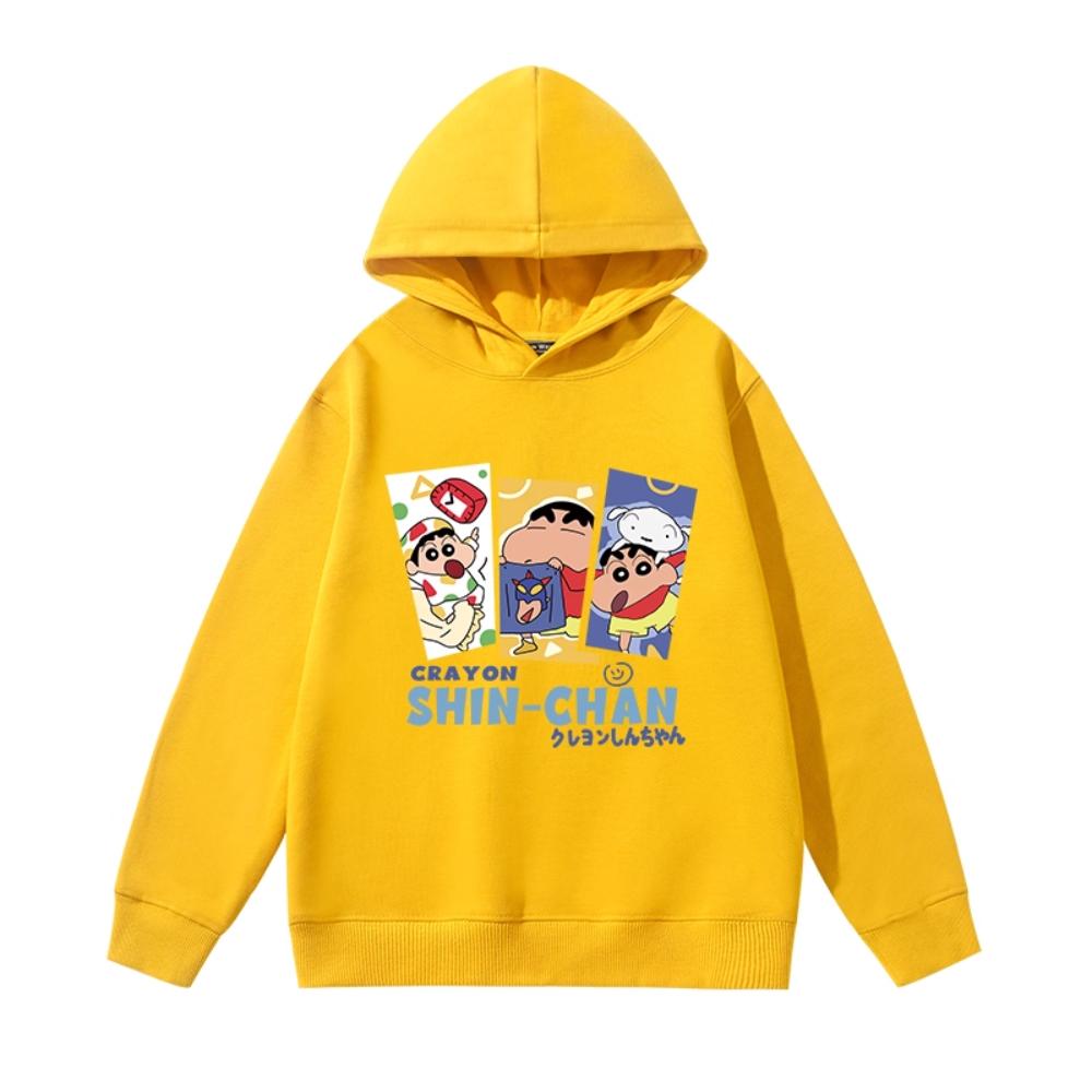 

Креён Шин-чан Детский свитшот Одежда для мальчиков и девочек Новый осенне-зимний теплый детский худи Детский топ 100