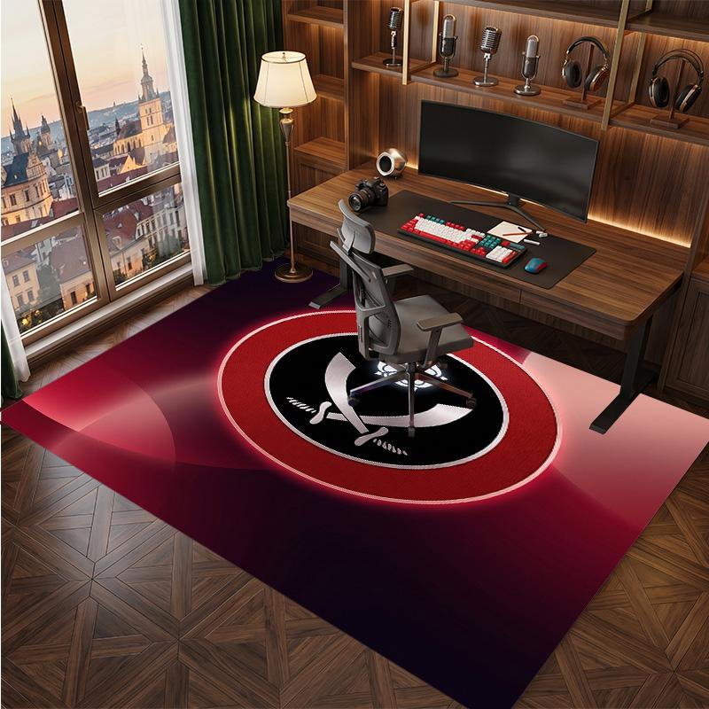 Sheffield United Football Print Crystal Velvet Rug, Comfortable Water Absorbent Non Slip Indoor Floor Carpet