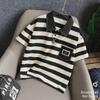 Kids' Summer Striped Polo Shirt - 2023 Korean Style, Boys' Short-Sleeved Casual Top