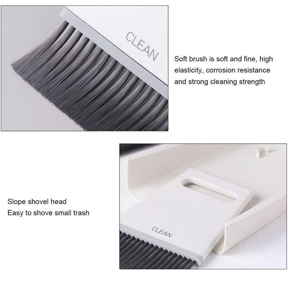 Desktop Supplies Cleaning Brush Soft Brush Keyboard Cleaning Brush Portable Broom Dustpan Set Home