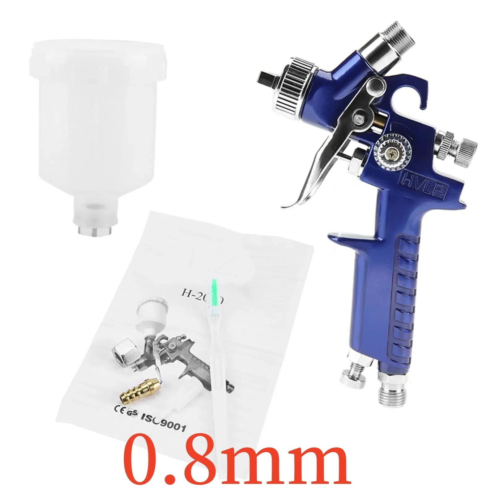 

Professional Mini Pneumatic Spray Gun 0.8/1.0mm Nozzle 125ml - for Car Painting and Repair