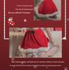Velvet Christmas Cape & Skirt Set with Plush Bra 2769