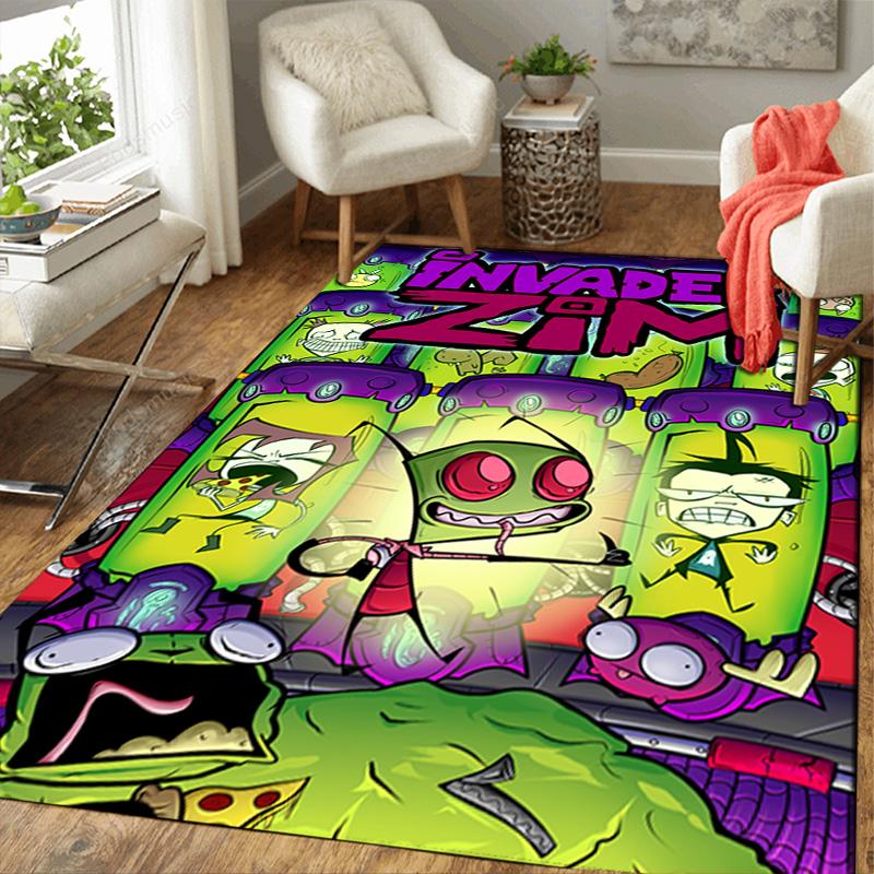 Invader Zim Rug Floor Mat for Living Room or Bedroom Soft and Comfortable Carpet a Gift for Birthday and Holiday.ZFF0913049