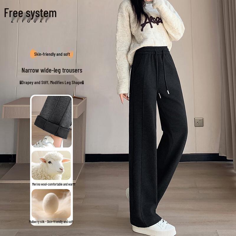 

Women s High-Waist Drapey Wide-Leg Casual Pants 2XL (140-160 lbs)