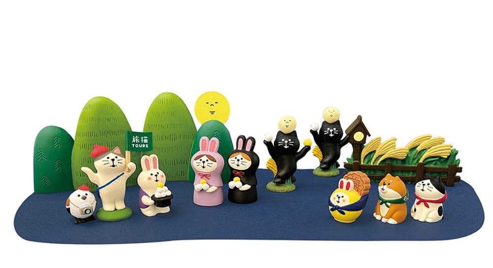 Decor Corporation Concombre Cat Hood Secret Size Approx. W2.8 D3 H4.4 ZTM-28015