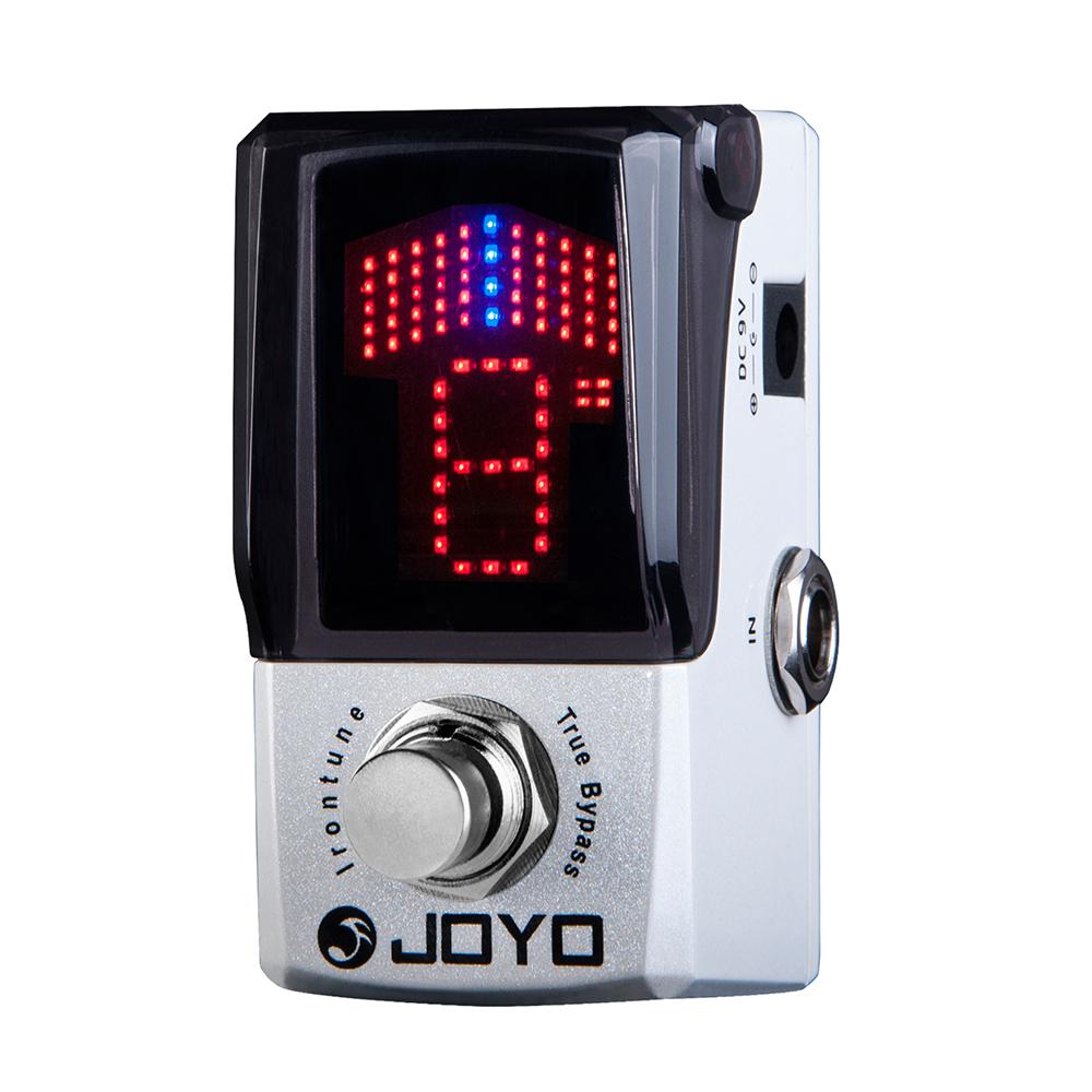 JOYO JF-326 IRONTUNE Педаль-тюнер Высокоточная и чувствительная функция настройки Светодиодный дисплей Педаль-тюнер для электрогитары и бас-гитары