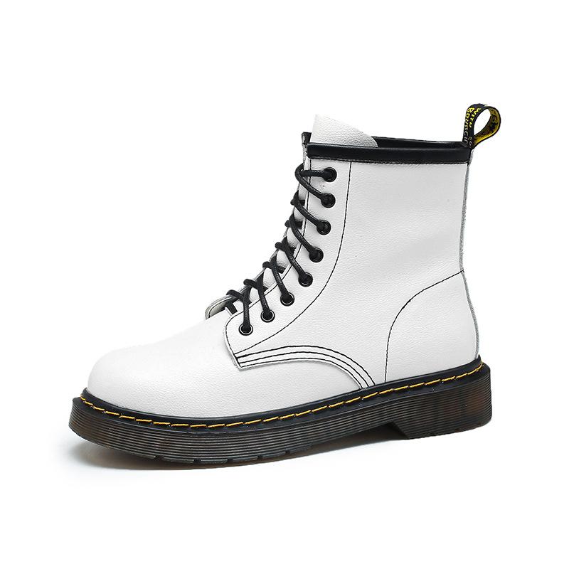 Foot power white Martin boots women s new versatile eight-hole boots retro short boots 40 белый 6600₽
