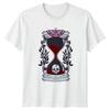 Memento Mori Gothic Hourglass Skull T-Shirt Macabre Art Gothic Birthday Gift