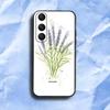 Beautiful purple flower lavender For Samsung Galaxy S25 S24 S23 Ultra S22 S21 Plus S20 Black Soft Silicone Protective Case