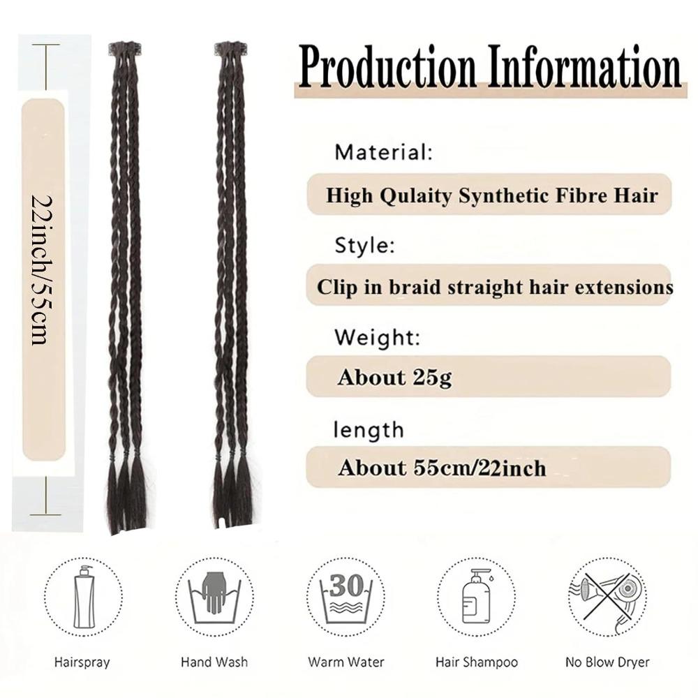 Women's Hot Girl Three-Strand Braid Wig