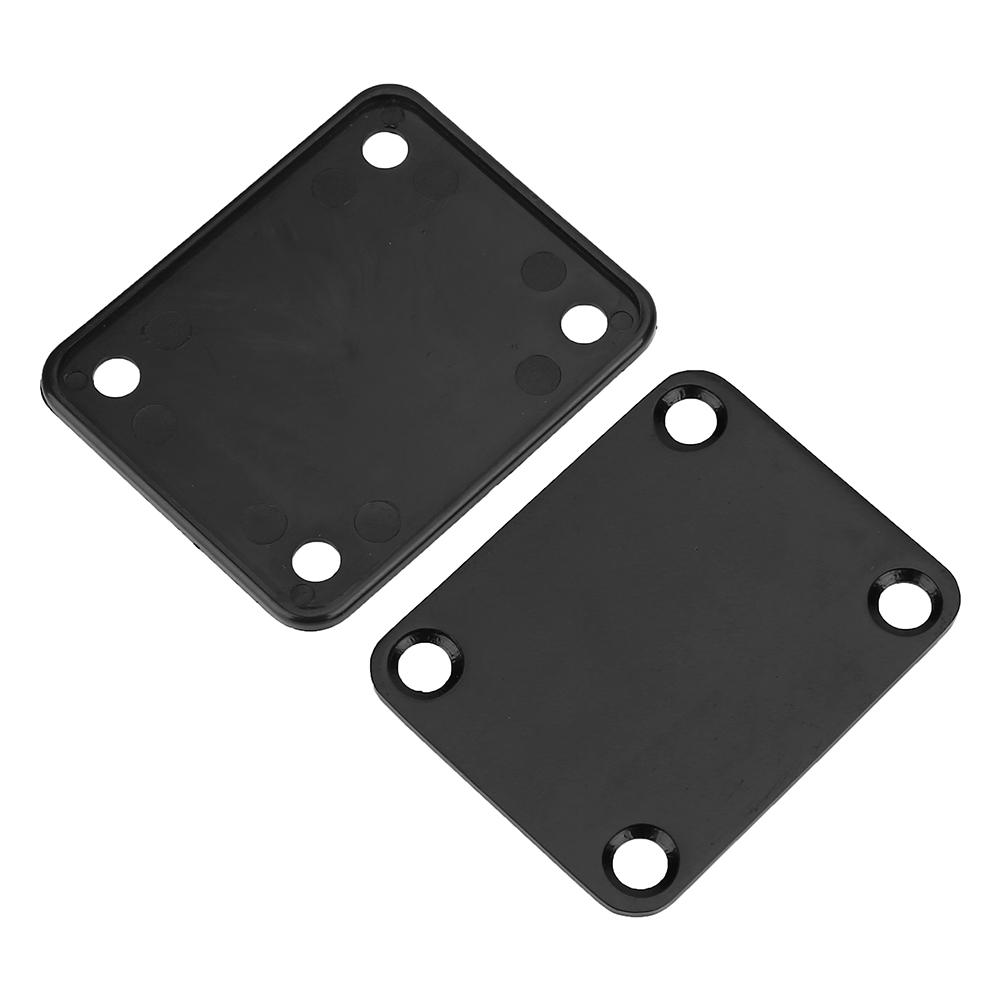 

Durable Reinforced Steel Alloy Neck Plate with Screws Parts for Electric Guitar Bass(Black)