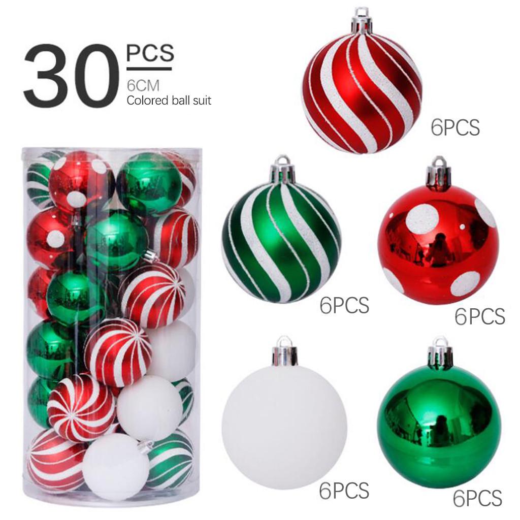 30pcs Christmas Tree Xmas Balls Decorations Baubles Party Wedding Ornament