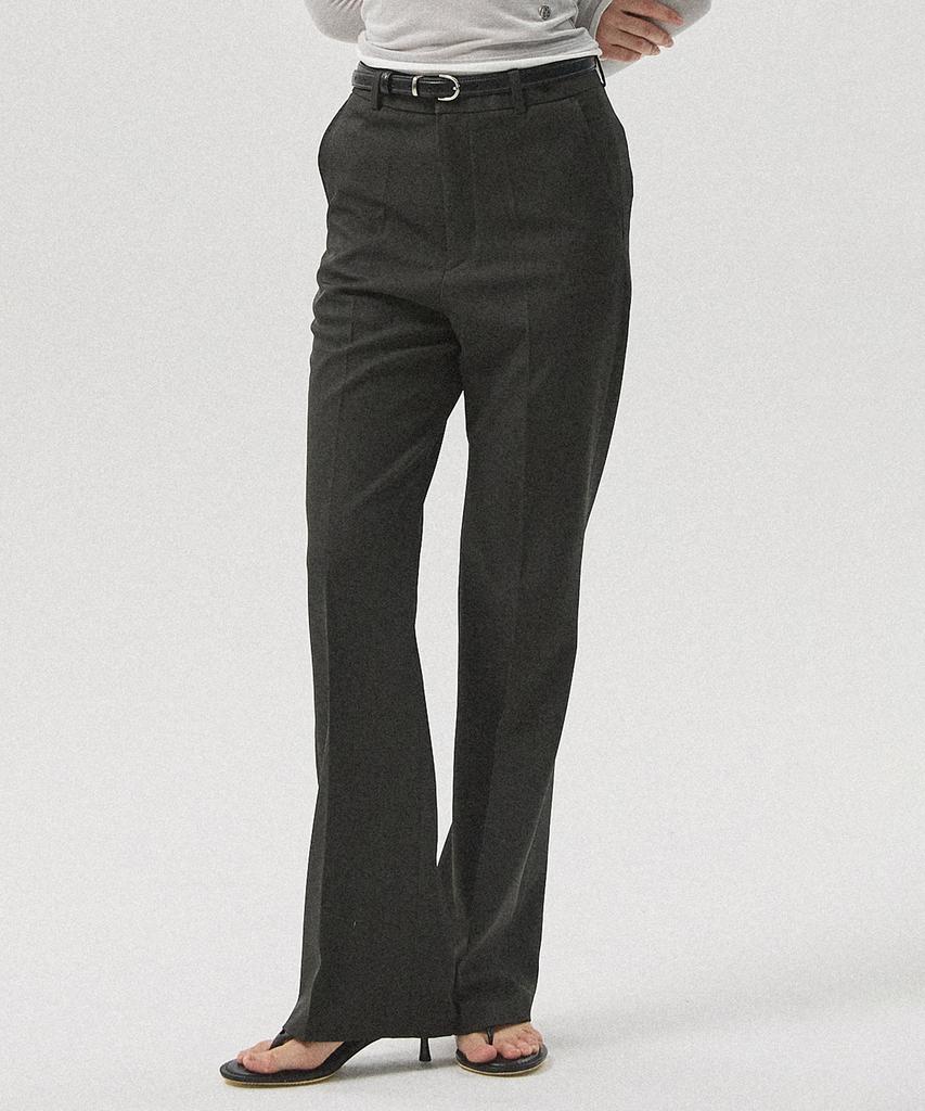 Aheule Urbane Semi Bootcut Slacks_Charcoal