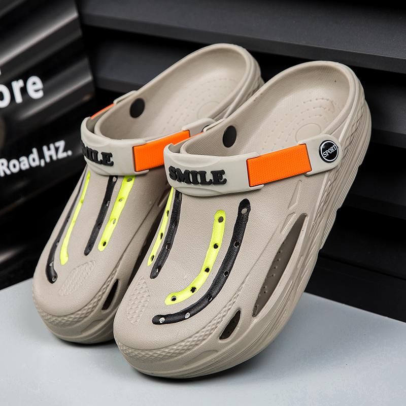 Big Size 40-45 Summer Men Sandals Slippers for Boy Designer Platform in House Slippers Outdoor Wading Beach Shoes Free Shipping