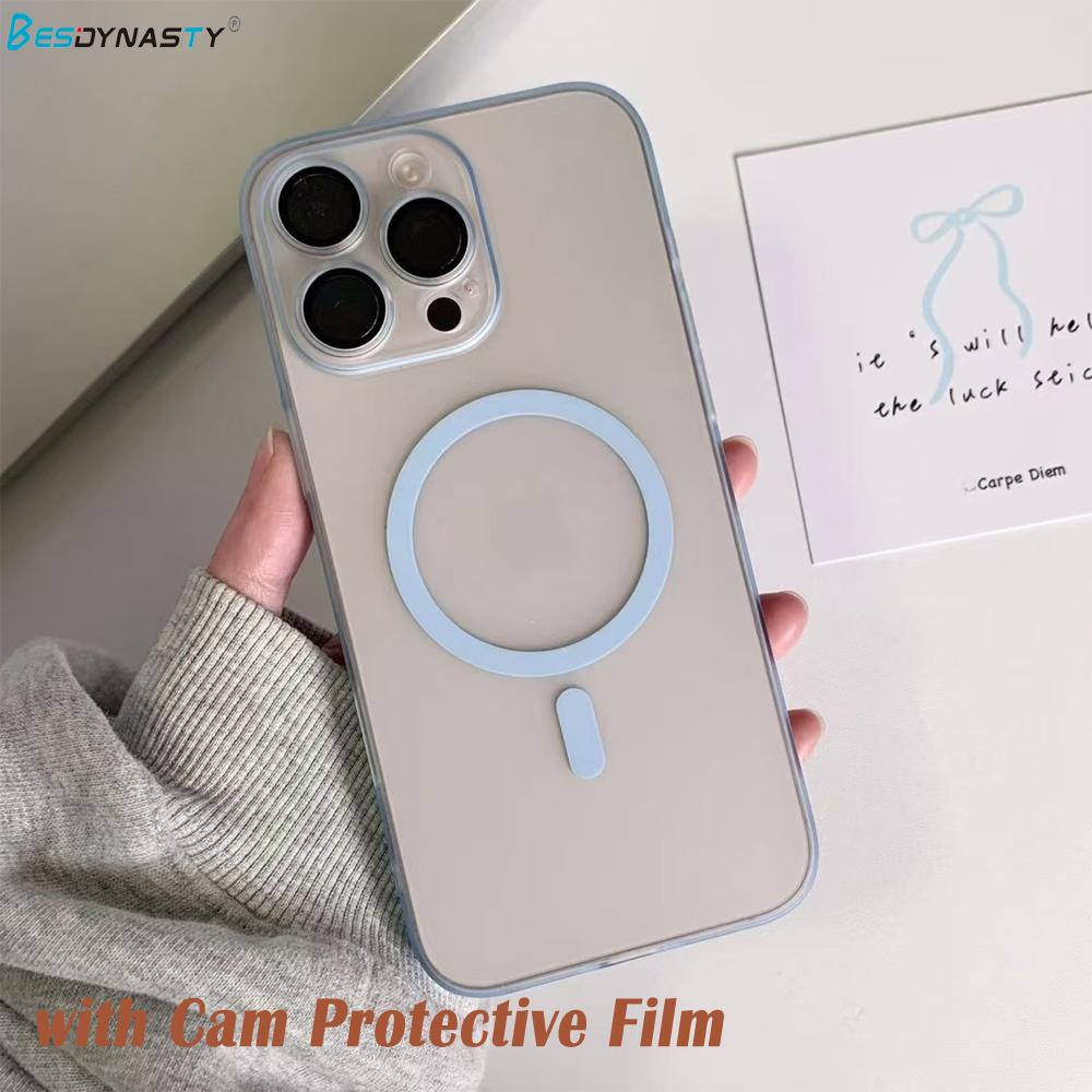 

Matte Ultra-Thin for Magsafe Magnetic Case For iPhone 16 15 14 13 12 Pro Max Plus Full PC Hard Translucent Wireless Charge Cover For iphone12Pro