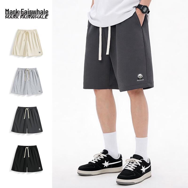 Mark Fairwhale Men s Chinese Trend Breathable Drawstring Sweat Shorts 3XL