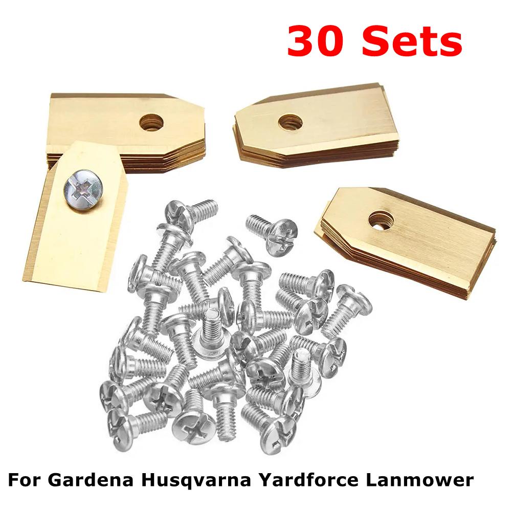 60-18set Lawn Mower Cutting Blade Set Single Hole Lawn Mower Blade Robotic Lawn Mowers Replacement for Worx Landroid Lawn Mowers