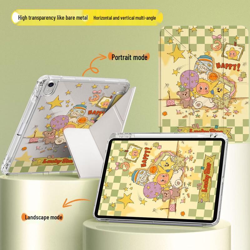 

RBP Anti-Drop Tri-Fold Acrylic Case for iPad with Pen Slot 2025 iPad 11 / 10th Gen