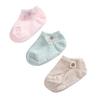 3 Pairs/lot Spring Baby Solid Color Cotton Socks Infant Floor Socks Children Girls Soft Anti-slip Boat Socks  0-5 Years