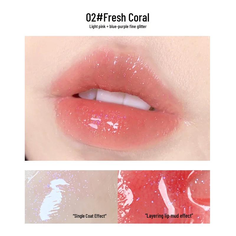 

Kobeleen Refractive Sweet Lip Gloss: Moisturizing, Non-Stick, Long-Lasting Mirror Finish Lip Color 1.5g