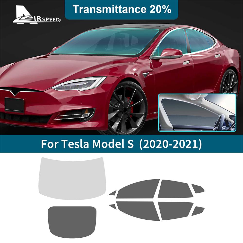 Solar UV Protector Summer Tint Film For Tesla Model S ModelS 2020 2025 Car Front Rear Side Window Accessories