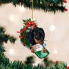 Craft Christmas Dachshund Ornaments Dog Decor Hanging Ornaments  Home Winter Party