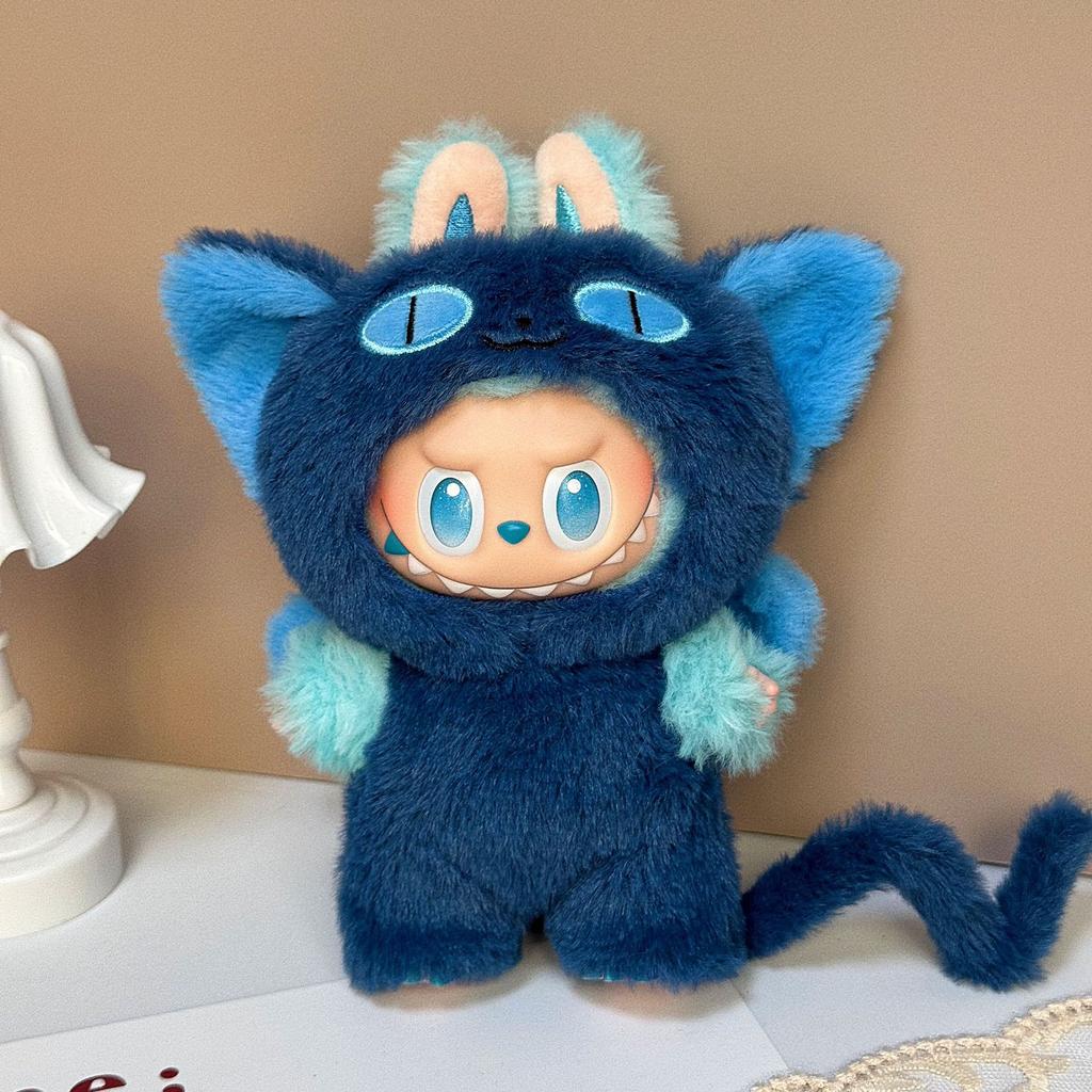 For 15/17Cm Labubu Doll Lovely Animal Costume Plush Clothing Set Labubu V1 V2 V3  Dolls Clothes Diy Decoration Toys Accessories