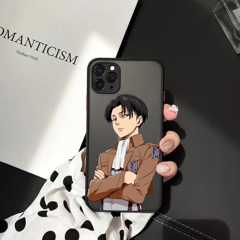 

Чохли для телефонів Аніме Атака титанів для iphone 11 12 13 Pro Max 6s 7 8 Plus X XS MAX XR Розкішна жорстка матова задня протиударна кришка iPhone XR