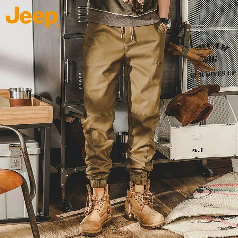 JEEP Men's Autumn/Winter Loose Tapered Cargo Pants