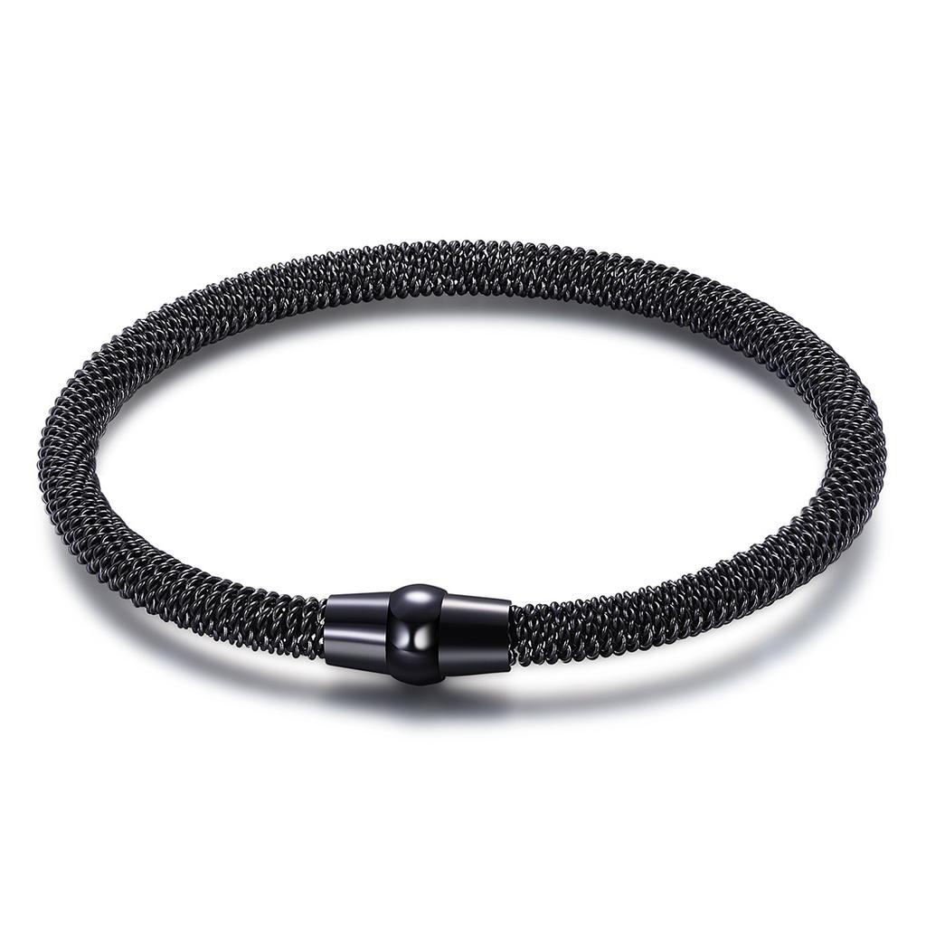 Simple Spring Monochrome Cable Bracelet Elastic Magnetic Buckle Fashion Jewelry Bracelet Four Colors Optional