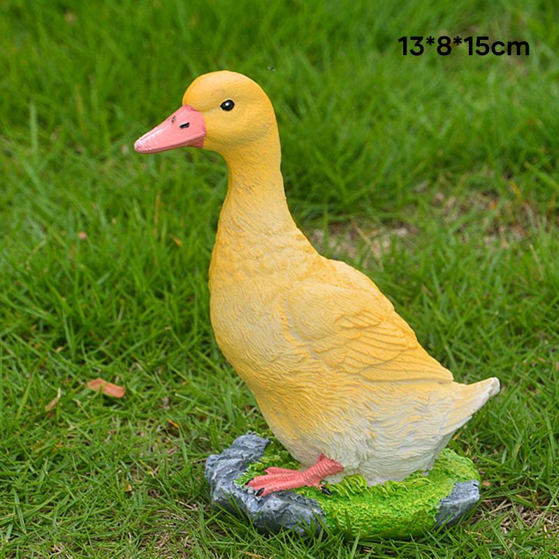 Cute Resin Duck Figures Garden Decoration Outdoor Statue Yard Decoration for Pool Home Garden Pool Pond Home Decoration Gift