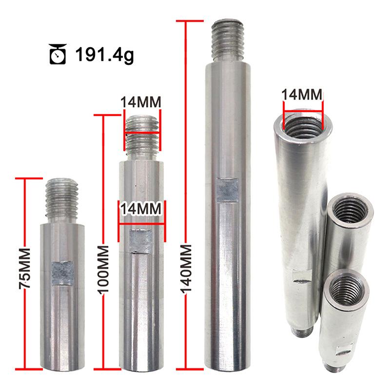 3Pcs M14 Angle Grinder Extension Connecting Rods 75Mm/100Mm/140Mm Flexible Lengths For Precision And Efficient Grinding