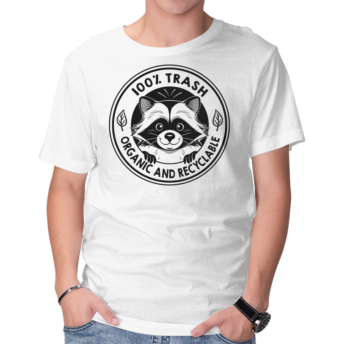 Unisex Crew Neck T-Shirt Organic And Recyclable Graphic Short Sleeve Casual Tee M