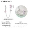 New Copper Flower Heart Bird Leaves Star Safety Chain Beads Bead Fit Bracelet Snake Chain Charms Beaded Women Gift