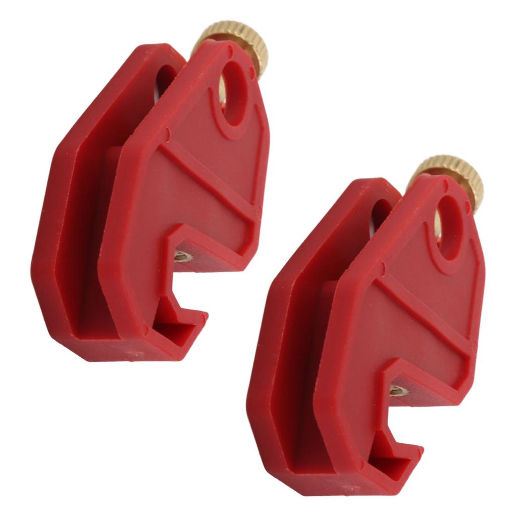 2 Pcs Circuit Breaker Lockout Device Nylon Insulated Safety Lock Universal Single Breaker Lockout