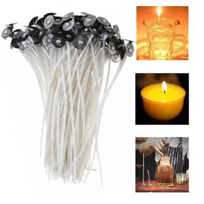 103 pièces/ensemble Mèches de bougie sans fumée originales Cœur de cire de soja Cœur en coton tissé Mèche de cire pour lampe à kérosène Accessoires en bois fabrication de bougies