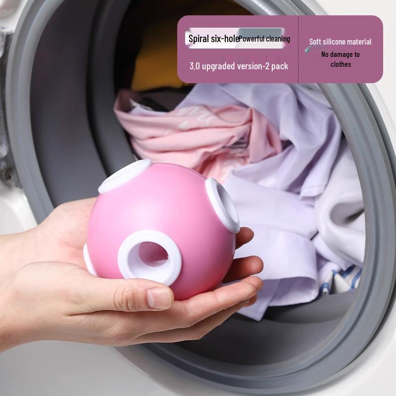 

Сетчатый мешок для ворса и шарик для стирки барабанных машин: Удаляет плавающий ворс и волосы